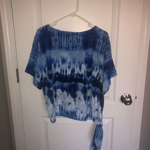 Michael Kors Blue Tye Dye Blouse